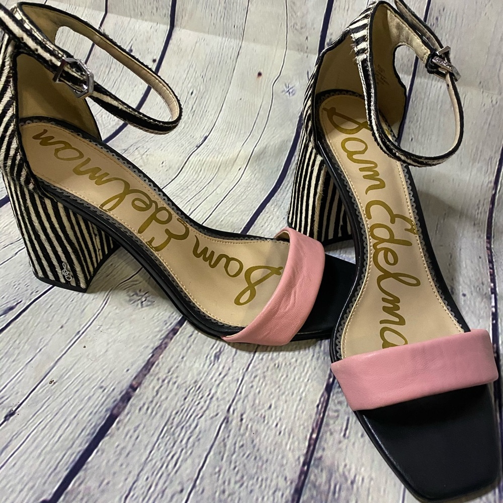 Sam Edelman Daniella Ankle Strap Calf Hair Sandal